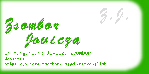 zsombor jovicza business card